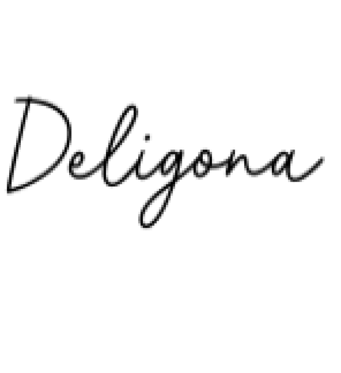 Deligona Font Preview