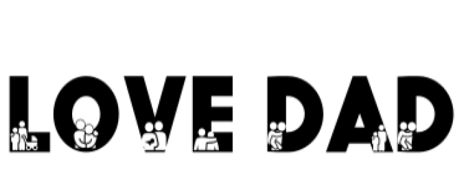 Love Dad Font Preview