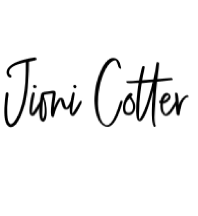 Jioni Cotter Font Preview