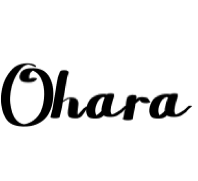 Ohara Font Preview