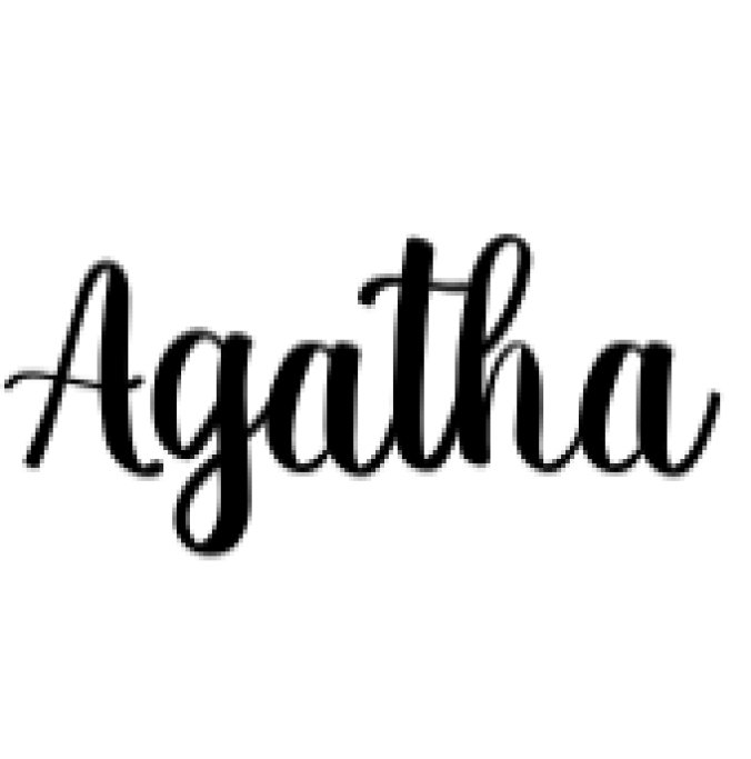Agatha Font Preview