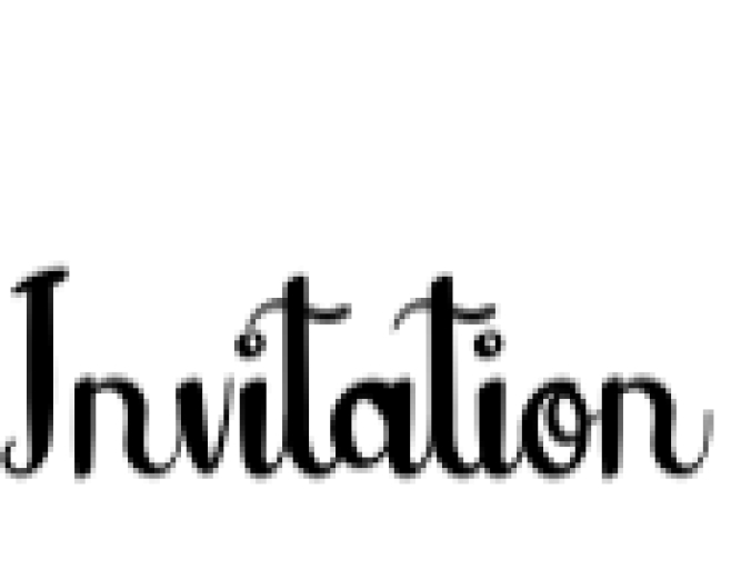 Invitation Font Preview