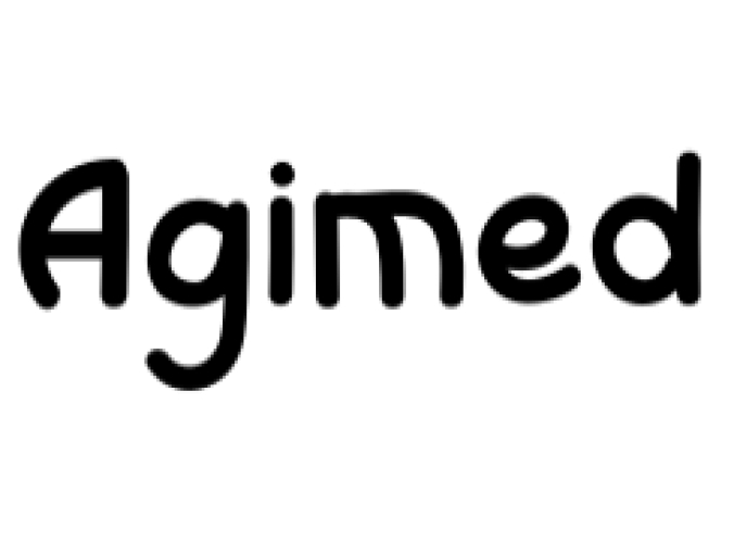 Agimed Font Preview