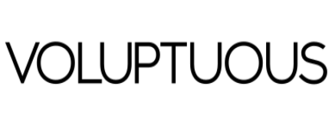 Voluptuous Font Preview