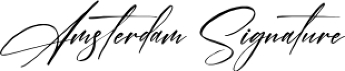 Amsterdam Signature Font Preview
