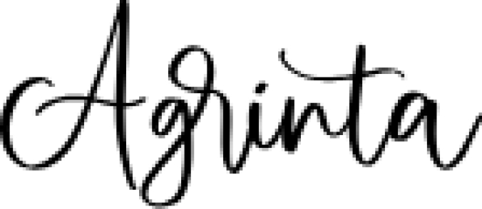 Agrinta Font Preview