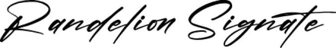 Randelion Signate Font Preview