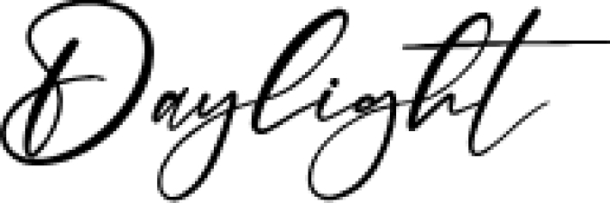 Dayligh Font Preview