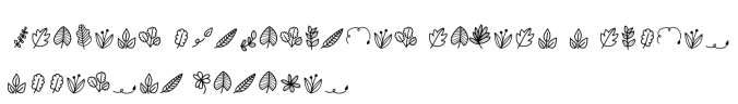 Leaves Font Preview