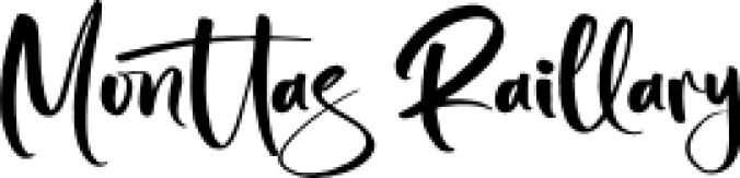 Monttas Raillary Font Preview