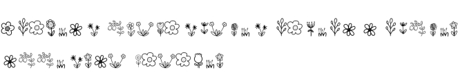 Flowers Font Preview