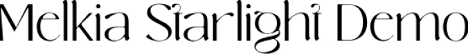 Melkia Starligh Font Preview