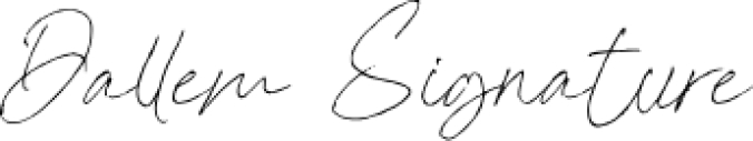 Dallem Signature Font Preview