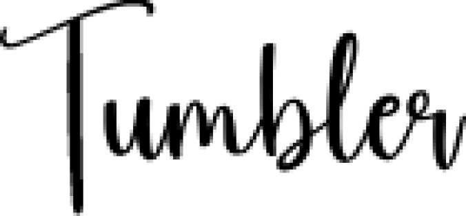 Tumbler Font Preview
