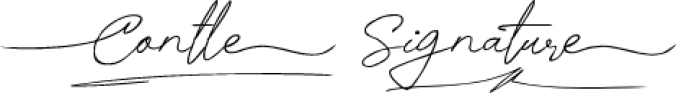 Contle Signature Font Preview