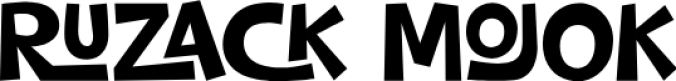 RUZACK MOJOK Font Preview