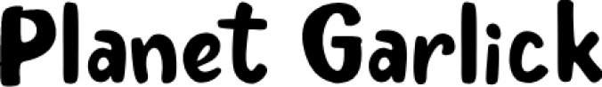 Planet Garlick Font Preview