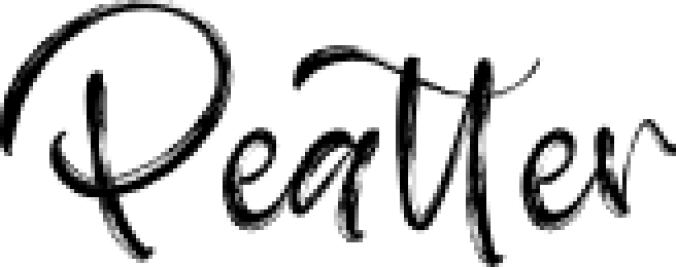 Peatter Font Preview