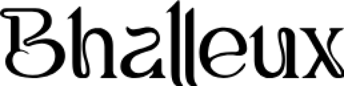 Bhalleux Font Preview