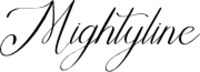 Mightyline Font Preview