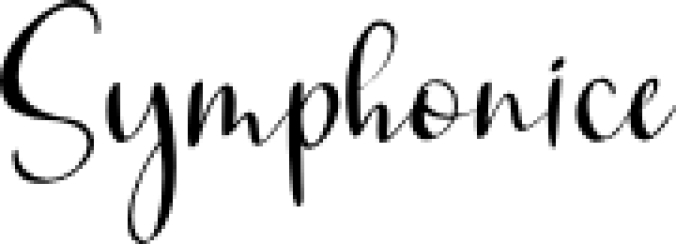 Symphonice Font Preview
