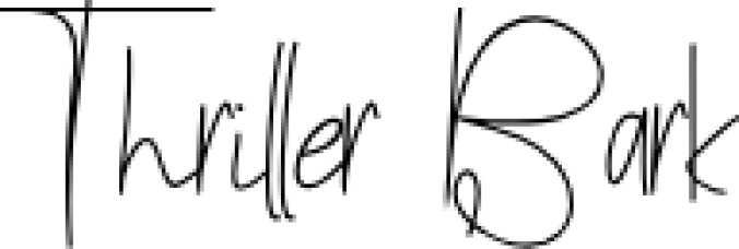 Thriller Bark Font Preview