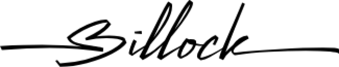 Billock Font Preview