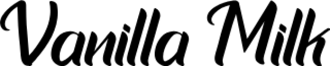 Vanilla Milk Font Preview