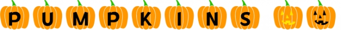 MF Fall Pumpkins Font Preview