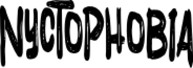 Nyctophobia Font Preview