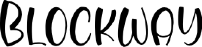 Blockway Font Preview