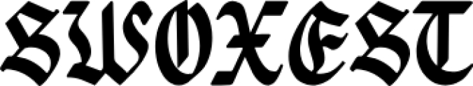 Swoxes Font Preview