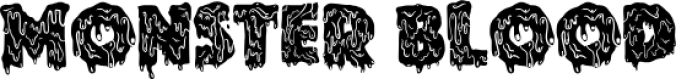 Monster blood Font Preview
