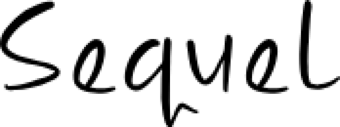 Sequel Font Preview