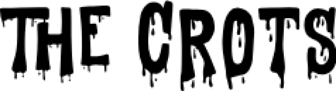 The crot blood Font Preview