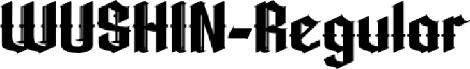 WUSHIN Font Preview