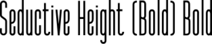 Seductive Heigh Font Preview