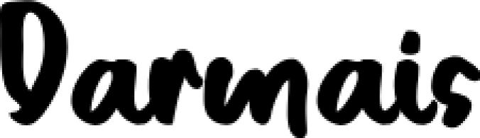Darmais Brush Font Preview