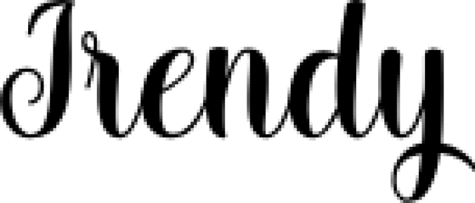 Irendy Scrip Font Preview