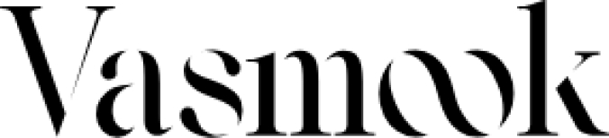 Vasmook Font Preview