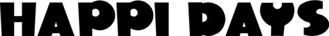 Happi Days Font Preview