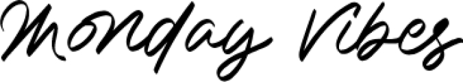 Monday Vibes Font Preview