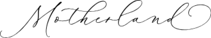 Motherland Font Preview