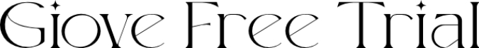 Giove - Trial Font Preview
