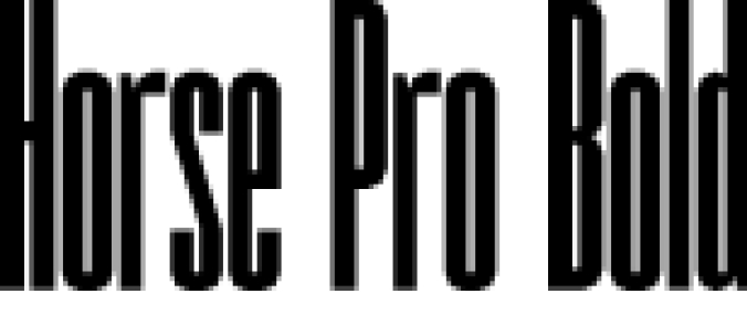 Horse Pro Bold Font Preview