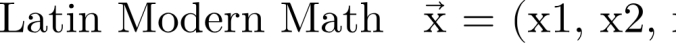 Latin Modern Math Font Preview