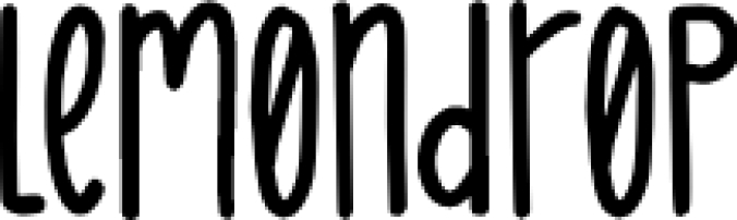 Lemondrop Font Preview