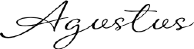 Agustus - Handwriting Font Preview