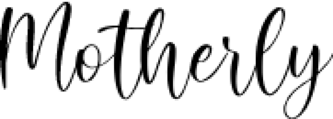 Motherly Font Preview