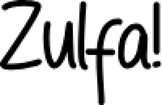 Zulfa Font Preview